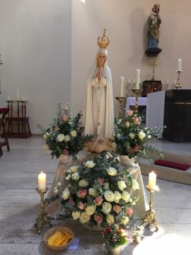 Pelgrims-beeld van Fatima tot 11 maart in Heiloo
