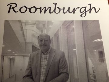 omslag van het maandblad van Roomburgh met de scheidende directeur
