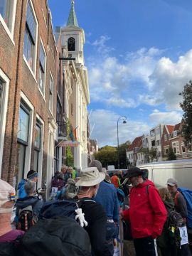 Pelgrims voor klimaat in Haarlem