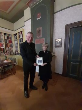 Met mw. Veronica Grillo van de Constantijnse Orde