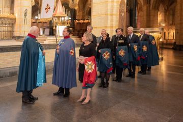 Foto's van de investituur van de Constantijnse Orde