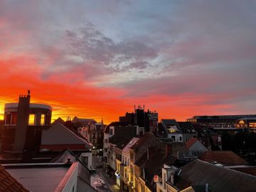 zonsopgang in Gent