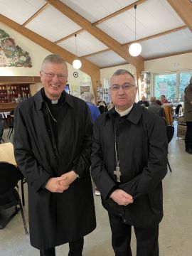 Met mgr. Bashar Warda in het Oesdom in het heiligdom van Heiloo